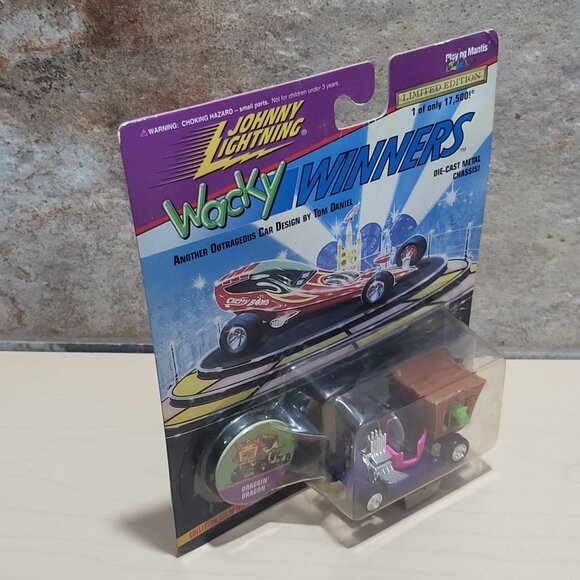 Johnny Lightning  Wacky Winners Draggin Dragon Car Die Cast Tom Daniel 1996 - Picture 6 of 10